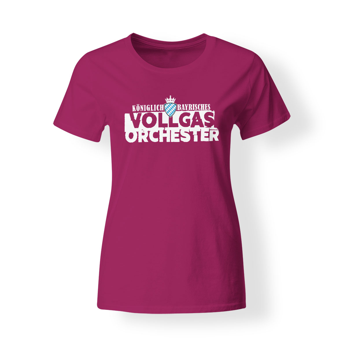 T-Shirt Damen Vollgasorchester Logo pink
