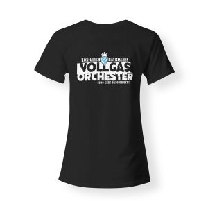 T-Shirt Damen Vollgasorchester Wiesn I steh auf di schwarz