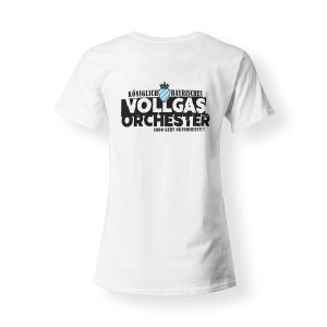 T-Shirt Damen Vollgasorchester Wiesn I steh auf di weiß