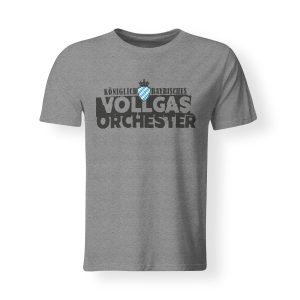 T-Shirt Herren Vollgasorchester Logo grau