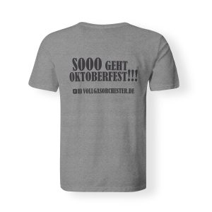 T-Shirt Herren Vollgasorchester Logo grau