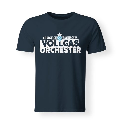 T-Shirt Herren Vollgasorchester Logo navy