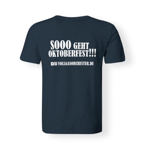 T-Shirt Herren Vollgasorchester Logo navy
