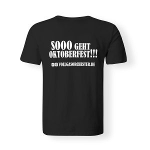 T-Shirt Herren Vollgasorchester Logo schwarz