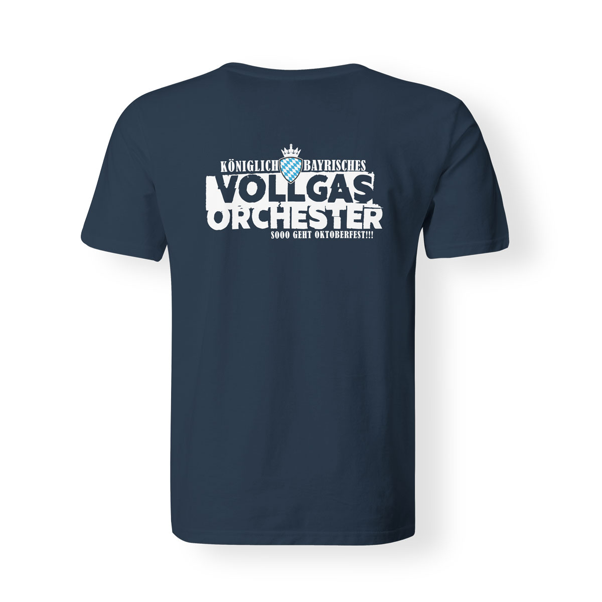 T-Shirt Herren Vollgasorchester Wiesn I steh auf di navy