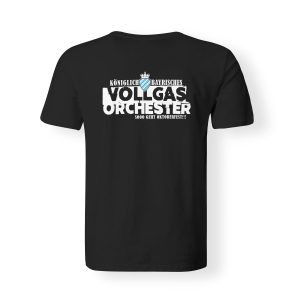 T-Shirt Herren Vollgasorchester Wiesn I steh auf di schwarz