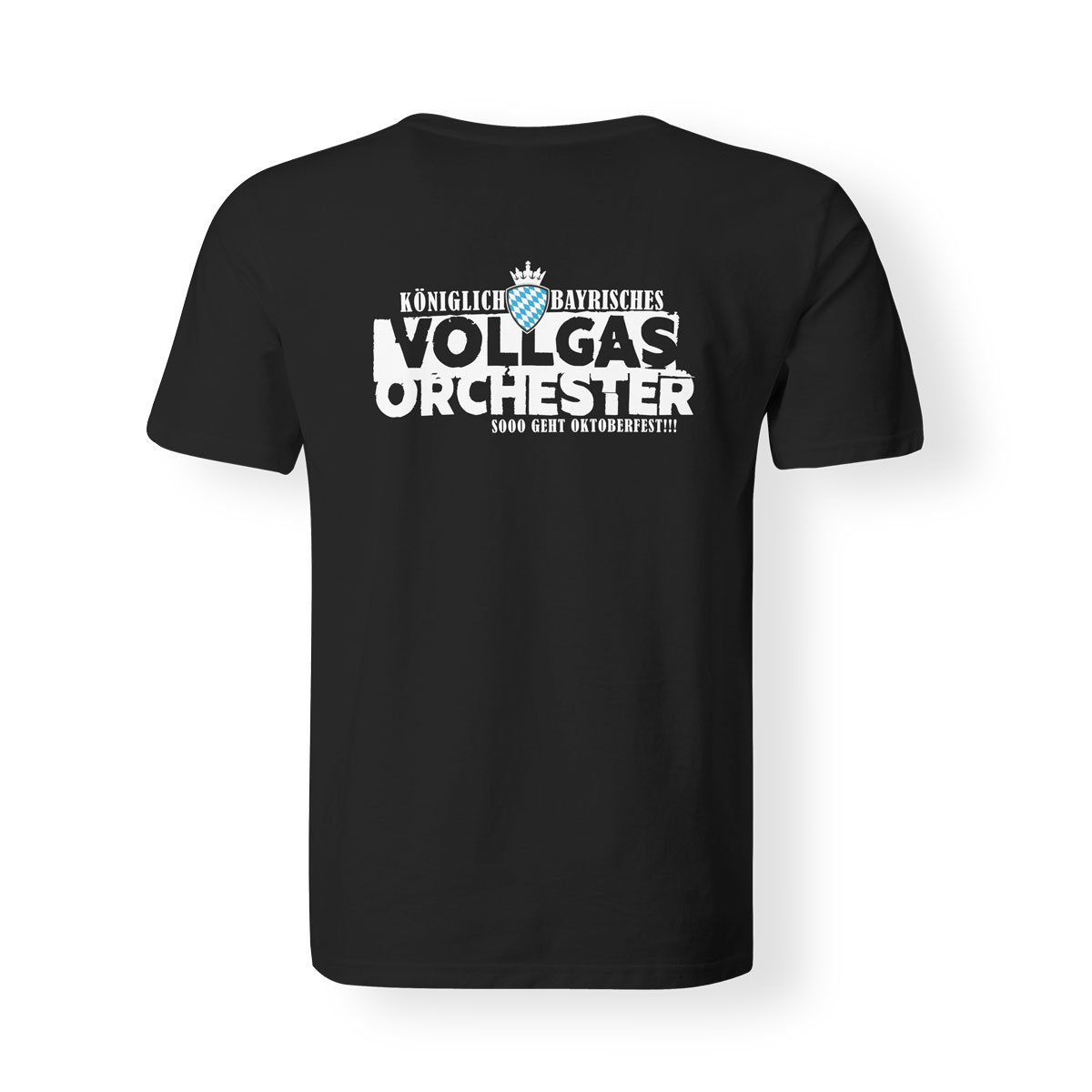 T-Shirt Herren Vollgasorchester Wiesn I steh auf di schwarz