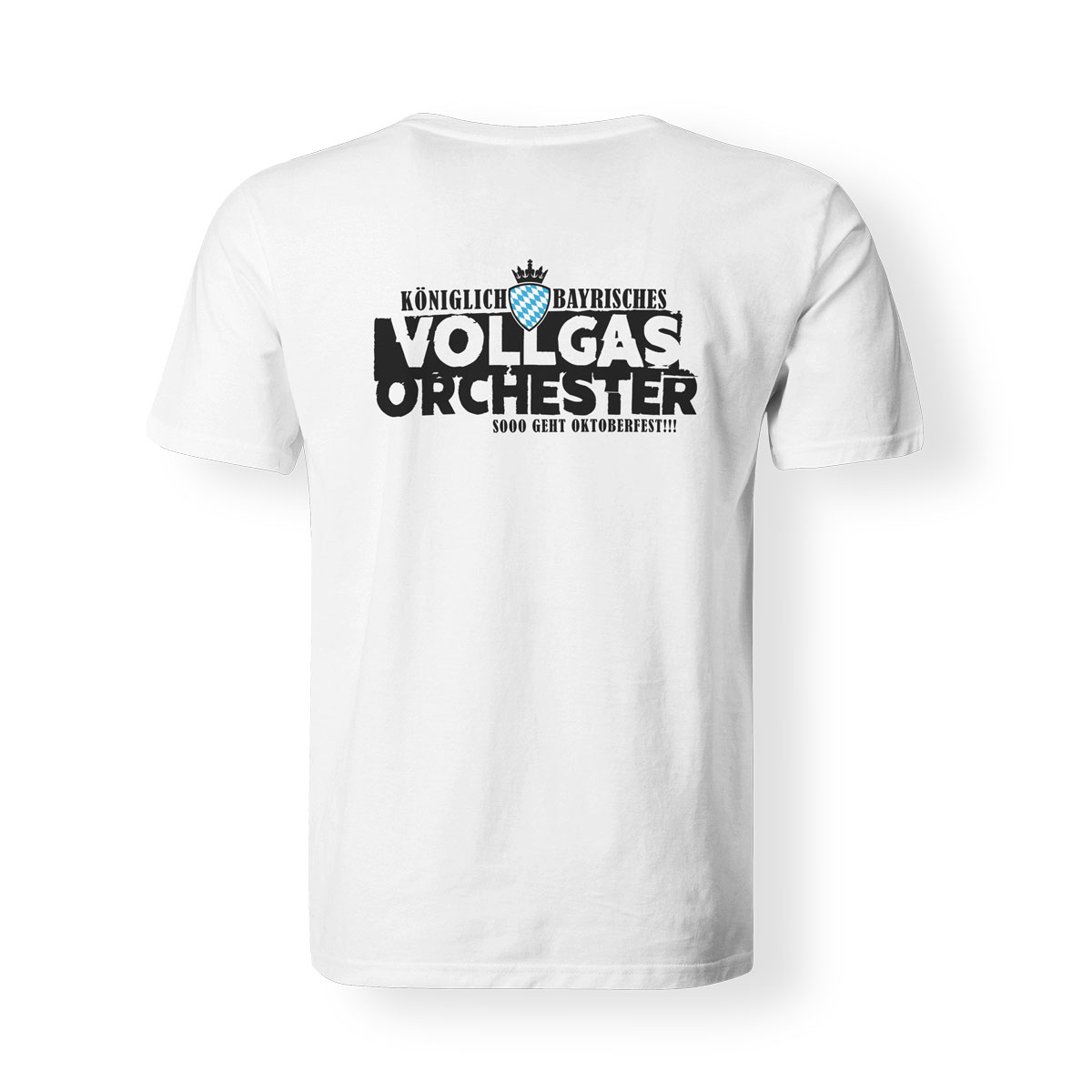 T-Shirt Herren Vollgasorchester Wiesn I steh auf di weiß