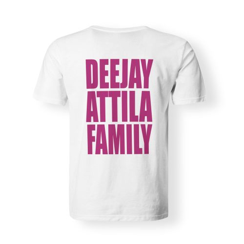 dj attila family t-shirt weiss